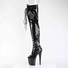 Pleaser - FLAMINGO3021GP Cuissardes à plateforme - Noir Product image